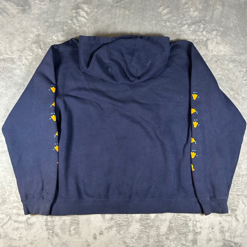 Vintage 2003 Tilt Got Water Duck Hoodie Navy Blue PacSun Mens Large - Picture 5 of 7